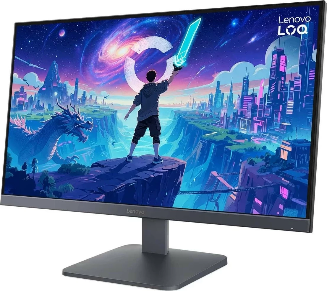 Monitor gaming Lenovo LOQ 27Q-10, 27", QHD IPS, 180Hz, HDR10, FreeSync, gri