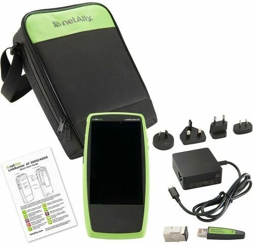 Testues rrjeti NetAlly LinkRunner AT 3000, bateri e integruar, 9750 mAh, e zezë, e gjelbër
