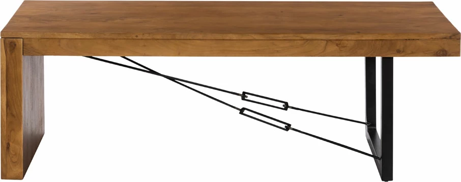 Tavolinë kafeje Wire, ngjyrë arre e zezë, 120x60x40