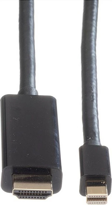 Kabllo ROLINE Mini DP-UHDTV Mini DisplayPort në HDMI, 2 m, 4K, e zezë