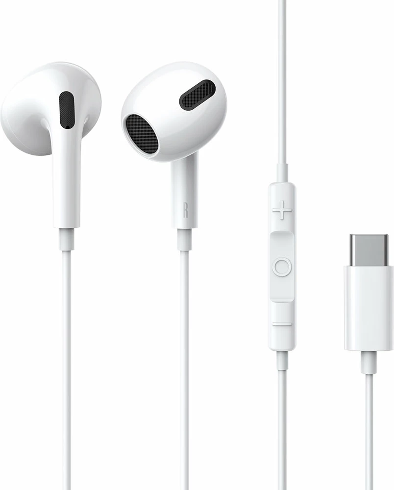 Kufje Baseus Encok C17 me mikrofon, USB-C, të bardha