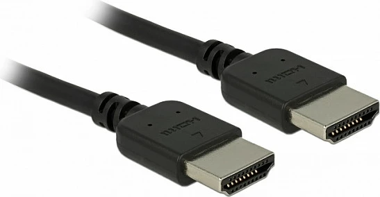 Kabllo HDMI DeLOCK 85215, 1m, 4K 60Hz, 18 Gbit/s, ARC, 3D, e zezë