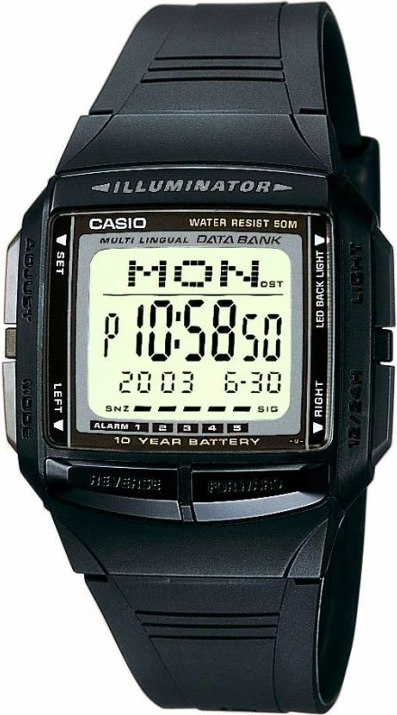 Orë dore për meshkuj Casio, e zezë