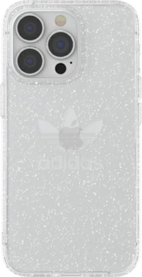 Mbështjellës Adidas OR për iPhone 13 Pro / 13 6.1", Glitter, Transparent, Silver