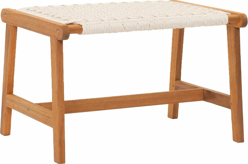 Karrige për bar Mesh, e bardhë-natyrale, 57x41x35.5