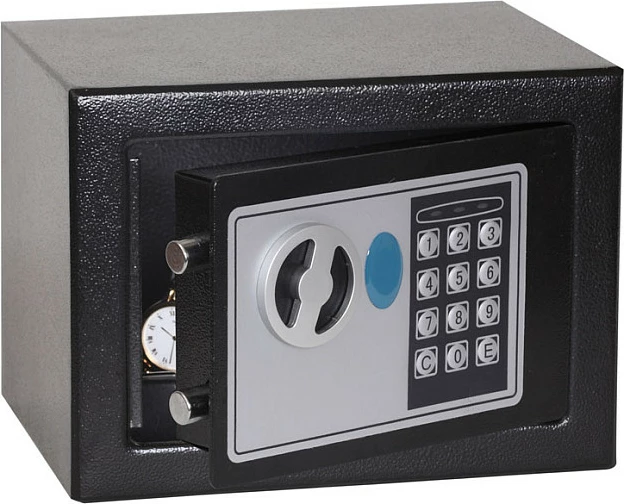 Kasafortë Phoenix SS0721E, 4 L, bravë elektronike, çelik, e zezë