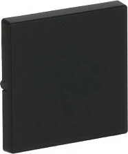 Buton Busch-Jaeger 1751-0-3041, 63x63 mm, plastikë, i zi