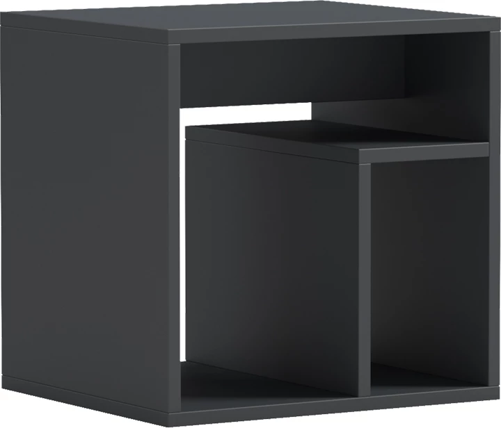 Tavolinë anësore Doublo, ngjyrë antracit, 40x35x40cm