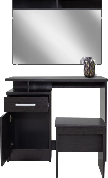 Tualet me pasqyrë dhe stol Olympus, ngjyrë wenge