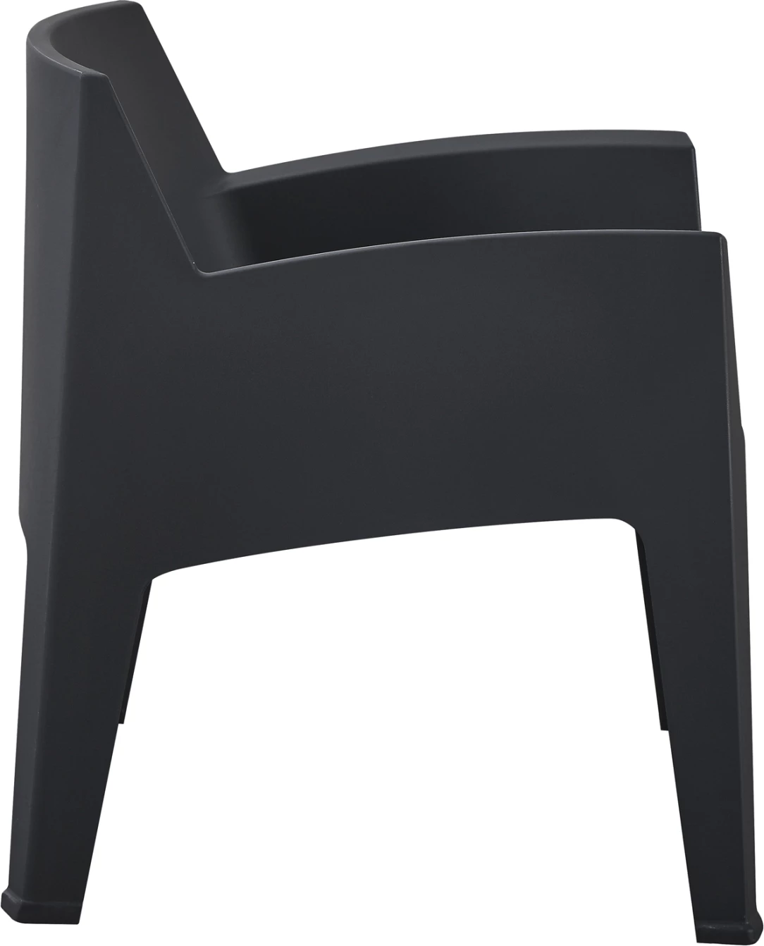 Karrige lounge polipropileni, e zezë, SLEEK FH6365.02, 62.5x48.5x73cm