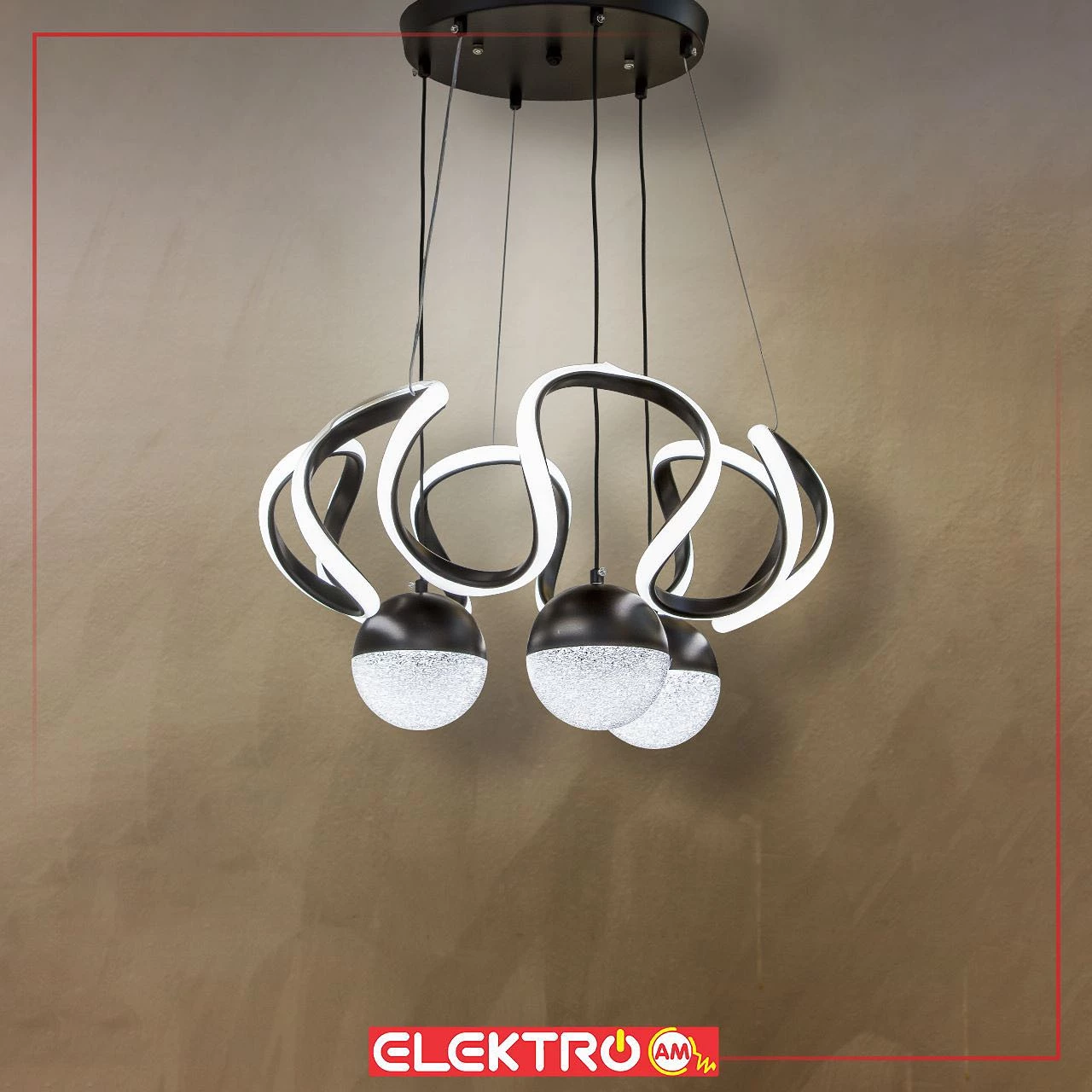 Abazhur LED i varur 7000/3 BK