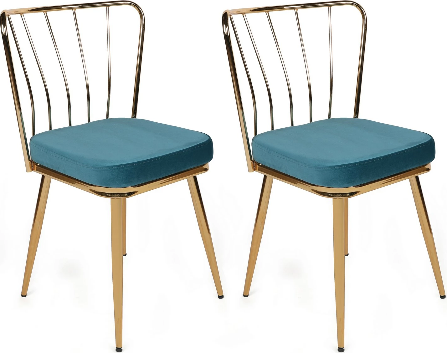 Set karrigesh (2 copë), Skye Decor, Yıldız-929 V2, blu dhe ari