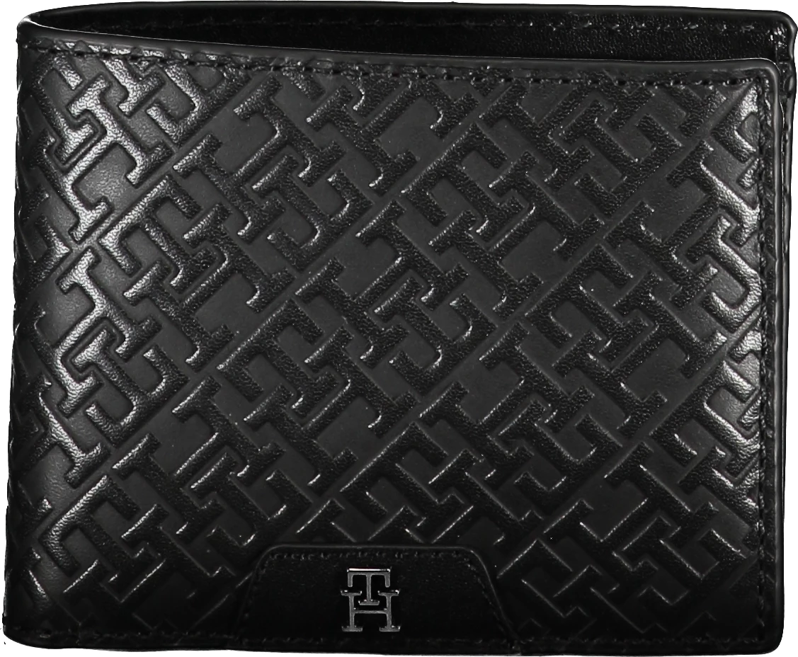 Portofol për meshkuj TOMMY HILFIGER, i zi