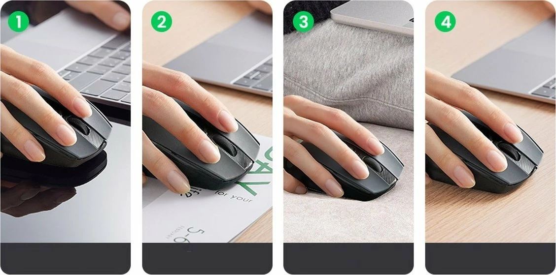 Maus Ugreen MU006 wireless optik 4000 DPI USB 2.4GHz, i zi
