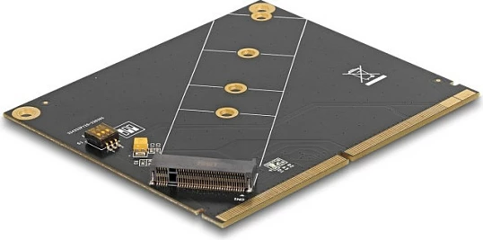 Konverter DeLOCK MXM në M.2 NVMe Key M, PCIe 4.0, i brendshëm, i zi