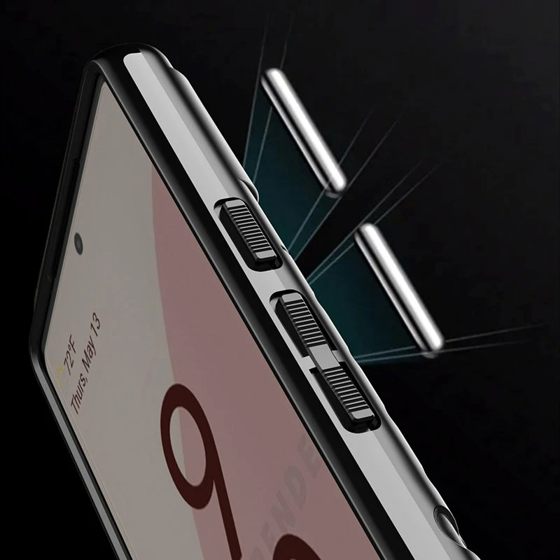 Mbështjellës Hurtel Thunder Case për Google Pixel 6, TPU, i zi