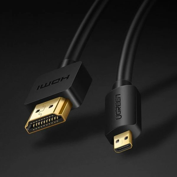 Kabllo HDMI Micro - HDMI Ugreen 54697, 1.5m, HDMI 2.0, 4K 60Hz, e zezë