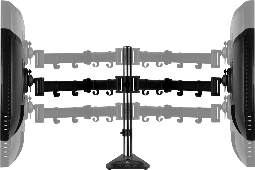Krah monitori ARCTIC Z2 Pro, Gen 3, USB 3.0 Hub, 15 kg, 34", i zi