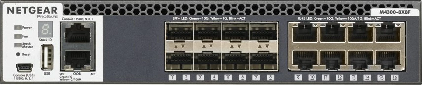 Switch NETGEAR M4300-8X8F, Managed, L3, 10G Ethernet, Rack mounting