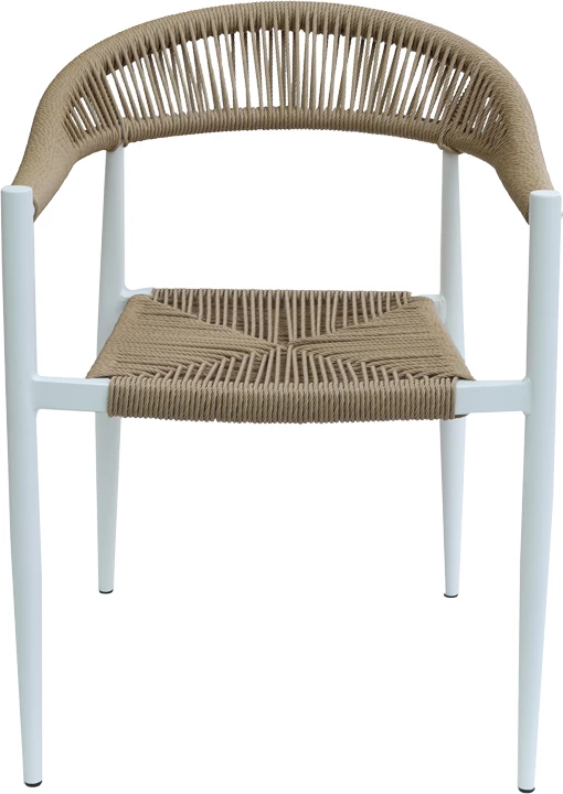 Karrige Fagen e grumbullueshme, alumin e bardhë-tekstilen natyral, 56x60x78cm