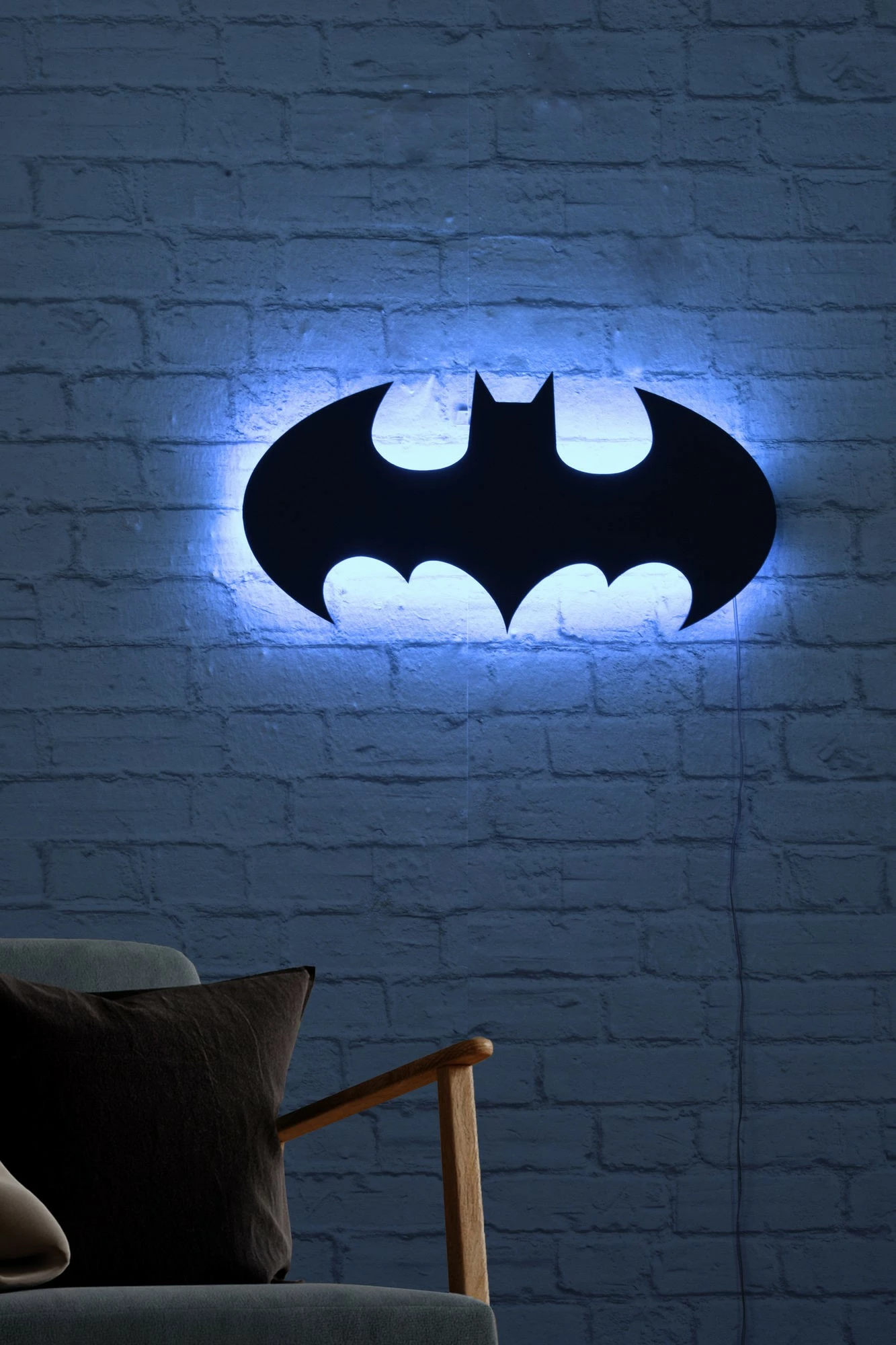 Dritë dekorative LED, Batman, ngjyrë kaltër