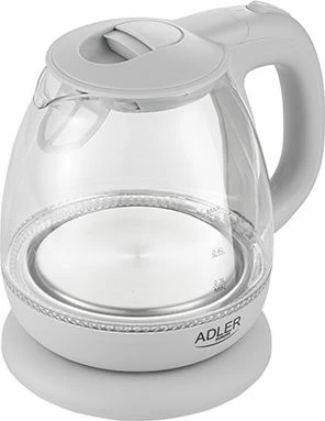 Çajnik elektrik Adler 1283G 1L 1100W qelqi, gri