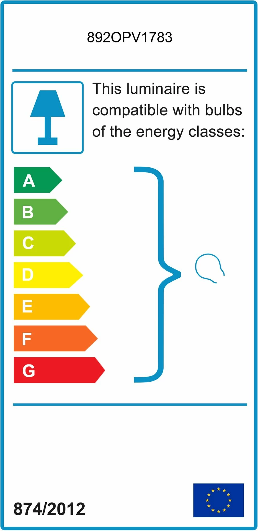 Llambadar Opviq, Sivani - MR - 719, i bardhë dhe ari