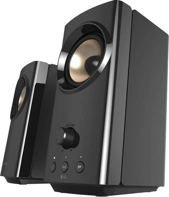 Altoparlantë Creative Labs T60, 2.0, 30W RMS, Bluetooth 5.0, USB-C, të zeza