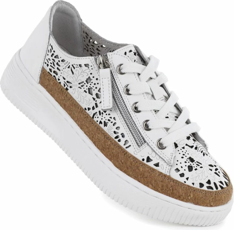 Këpucë të ulëta femra Artiker 58C1250, të bardha