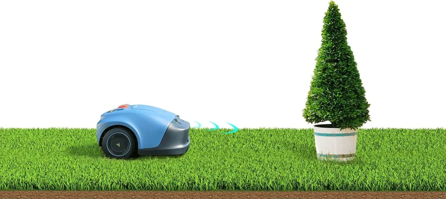 Robot kositës bari HOOKII Neomow S, WiFi, bateri 4400 mAh, IPX5, me tel kufizues 150 m, kaltër/zi