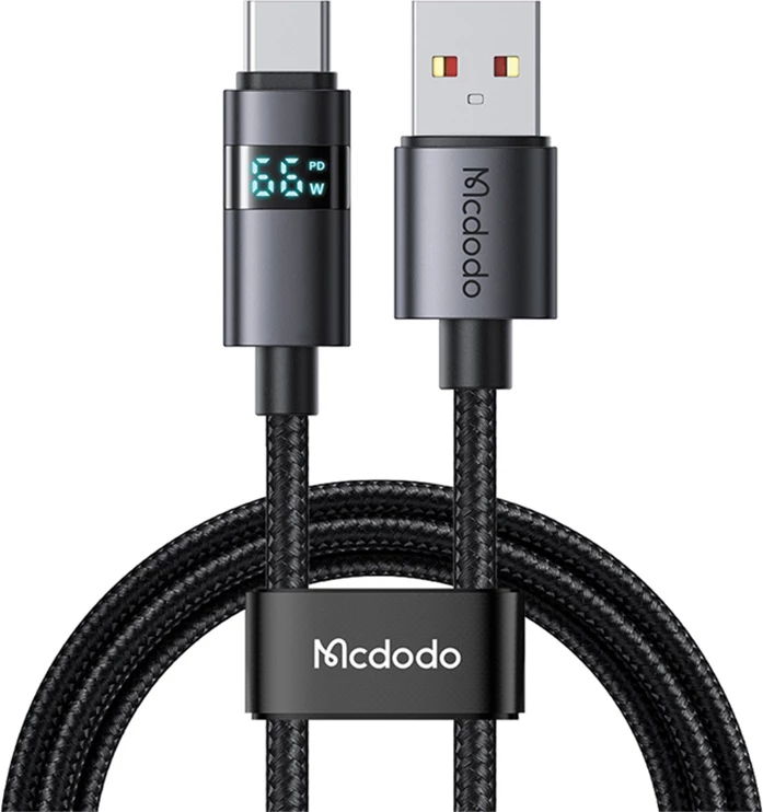 Kabllo USB-A në USB-C Mcdodo CA-6520, 1.2m, e zezë