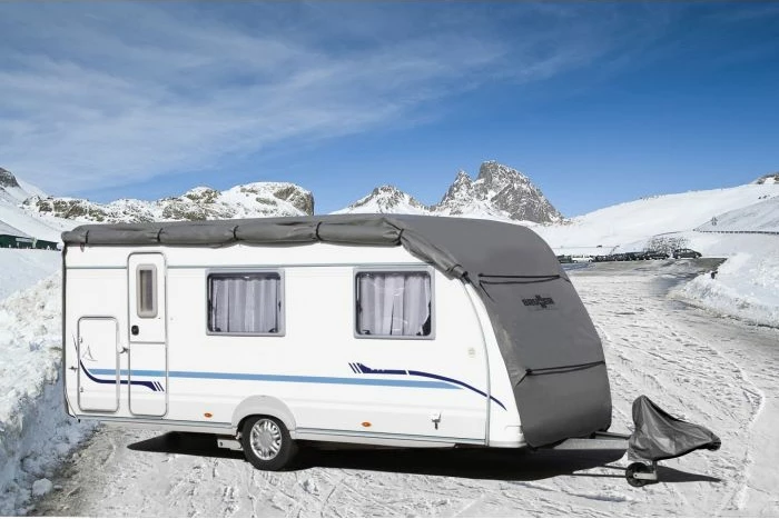 Mbulesë karavani BRUNNER Caravan Cover 6 m (650–700 cm), gri, me çantë ruajtjeje