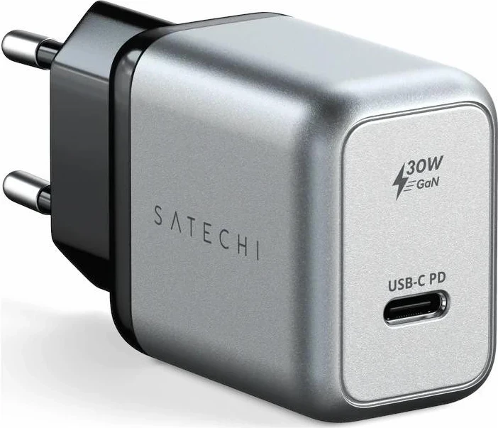 Karikues rrjeti Satechi GaN 30W USB-C PD, argjendtë