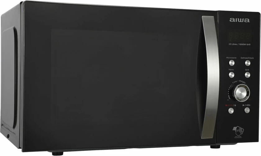 Furrë me mikrovalë AIWA MW-230DG/BK 23L 800W me Grill 1000W, e zezë