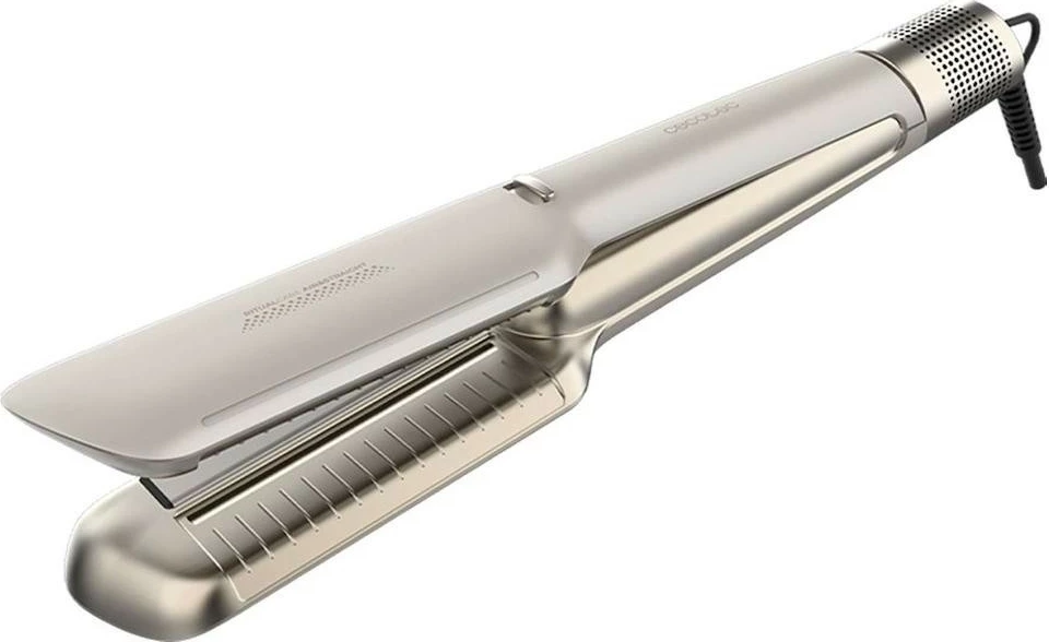 Pjaster flokësh Cecotec Air Smooth, 1000W, ionizim, champagne