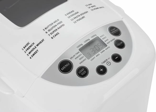 Makinë buke ADLER AD6019, 15 programe, dy paddlla metalike, tavë pjekjeje e heqshme, e bardhë