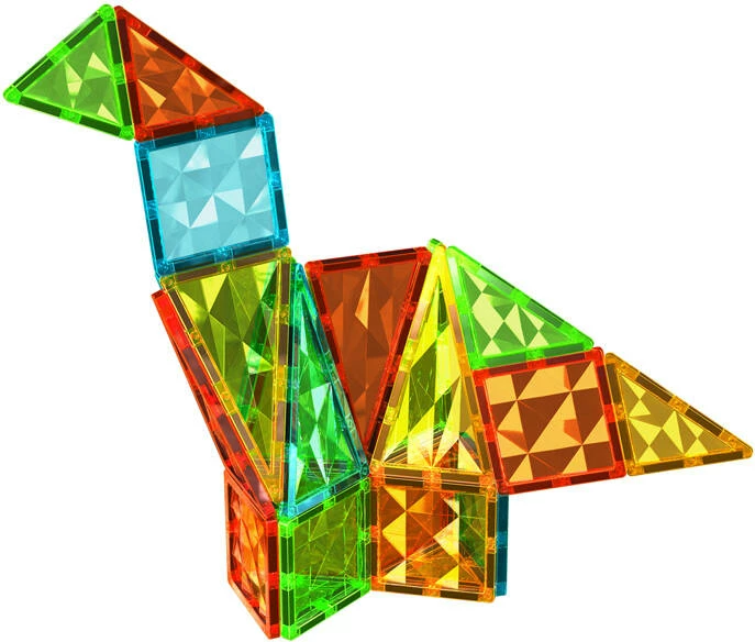 Set pllaka magnetike Geomag Gems Rocket 32, shumëngjyrëshe