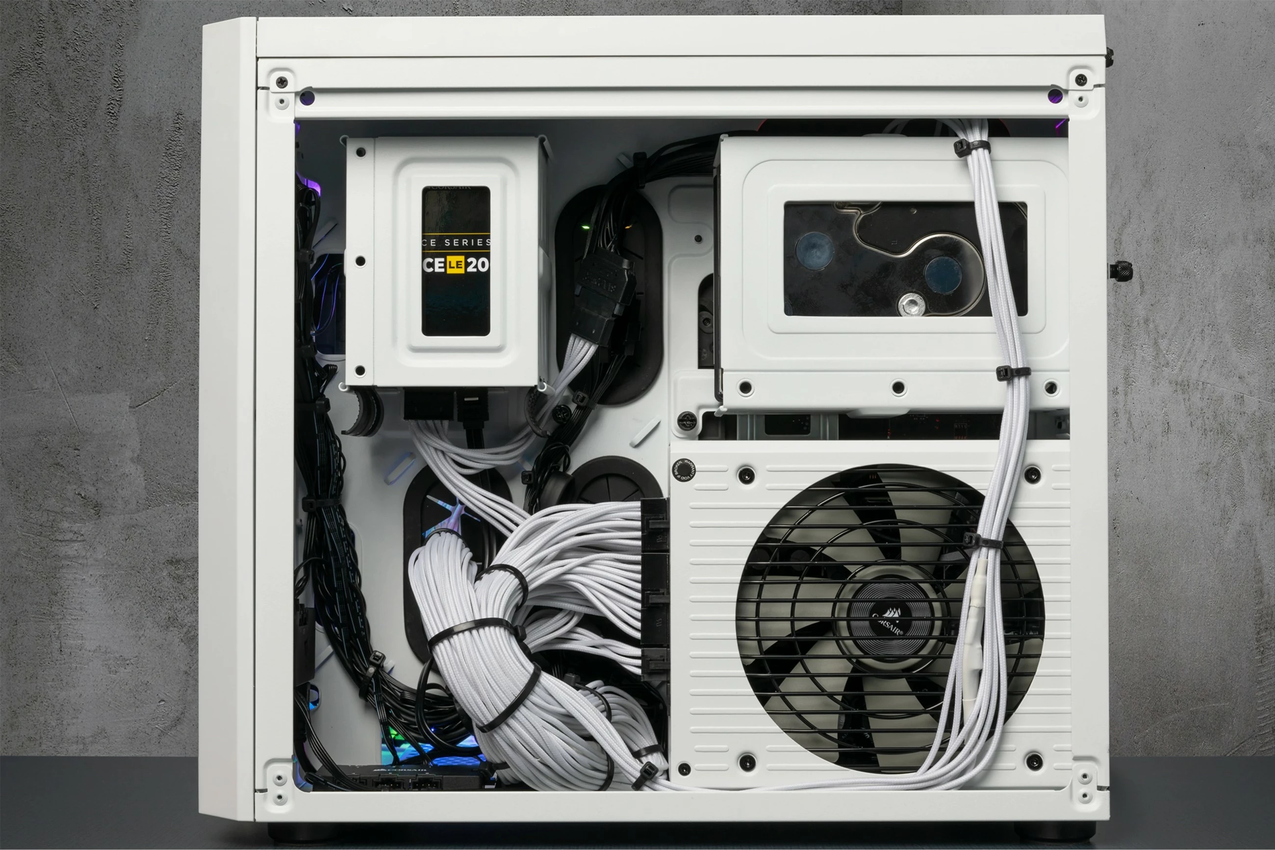 Kasë Corsair Crystal 280X, micro ATX, xham i temperuar, e bardhë