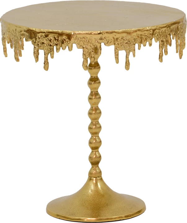 Tavolinë anësore Fropio Inart metalik ngjyrë ari D40x44cm