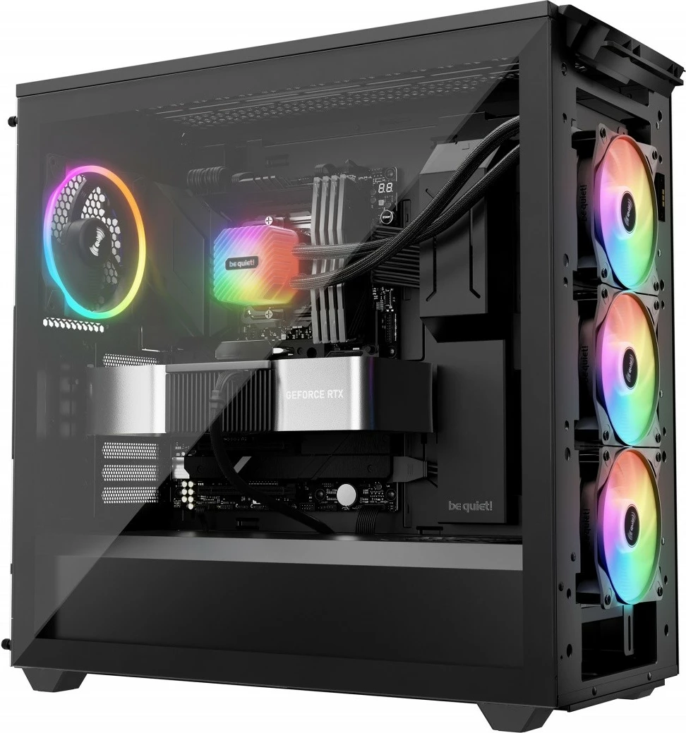 Ftohës me ujë për procesor Be quiet! Light Loop 360mm AIO ARGB, 3 ventilatorë, i zi