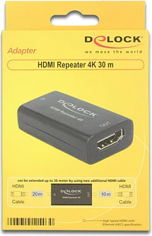 Repeater HDMI DeLOCK 11403, 4K, deri 30 m, i zi