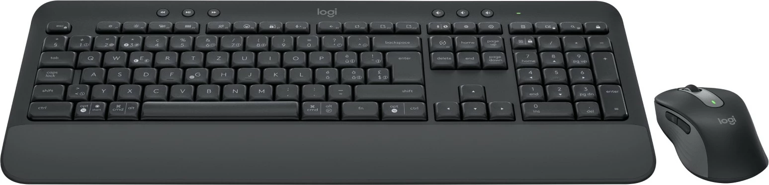 Komplet tastierë dhe maus Logitech Signature MK650, Wireless, Bluetooth, Membranë, QWERTZ, Grafit