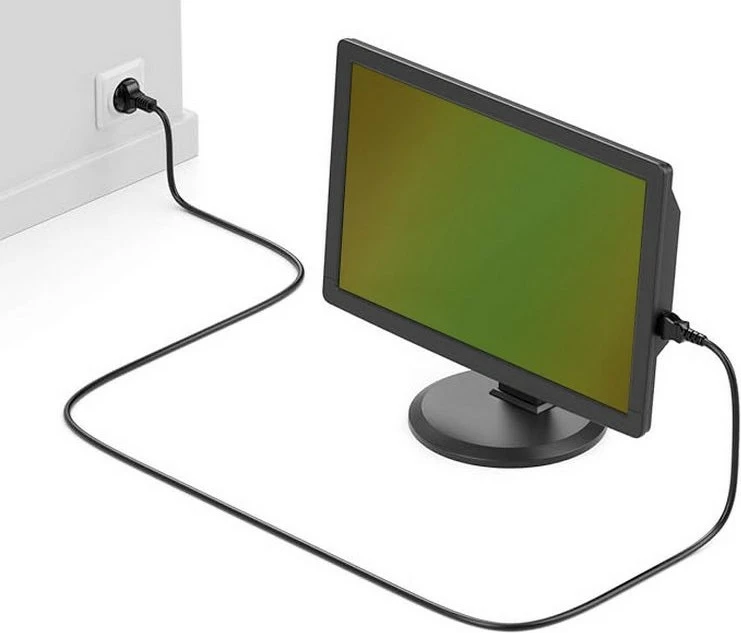 Kabllo rryme EQUIP 1.8m, CEE7/7 në IEC C13, e zezë