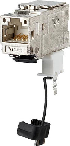 Modul Keystone RJ45 METZ CONNECT C6Amodul K 270, Cat6A, i mbrojtur, argjendtë