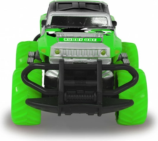 Monster truck me telekomandë Jamara Runny One, 1:43, 27 MHz, NiMH 2400 mAh, drita, i gjelbër