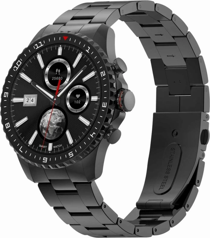 Smartwatch për meshkuj Gravity, e zezë