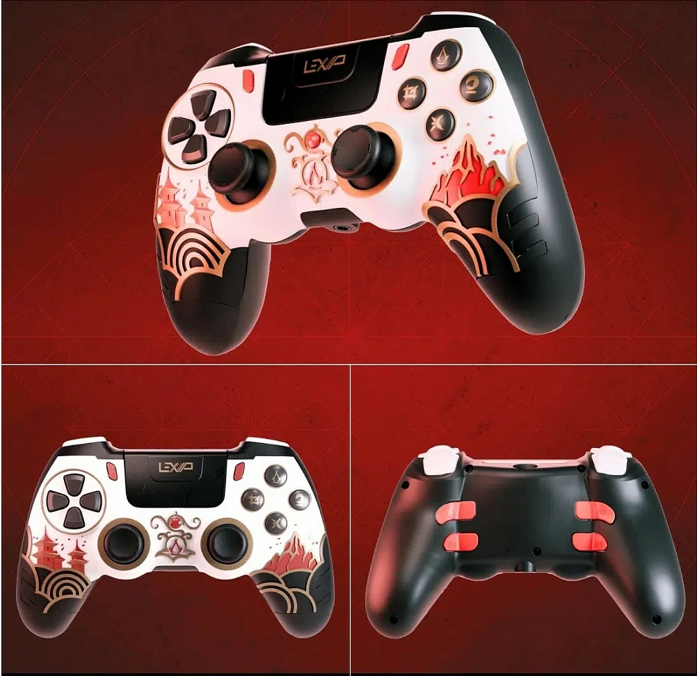 Set kontrollor lojërash + kufje LEXIP x Ubisoft Assassin's Creed Shadows, wireless, USB-C, multicolor