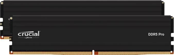 RAM Memorje Crucial Pro CP2K48G56C46U5 96GB (2x48GB) DDR5-5600 UDIMM CL46 1.1V, e zezë