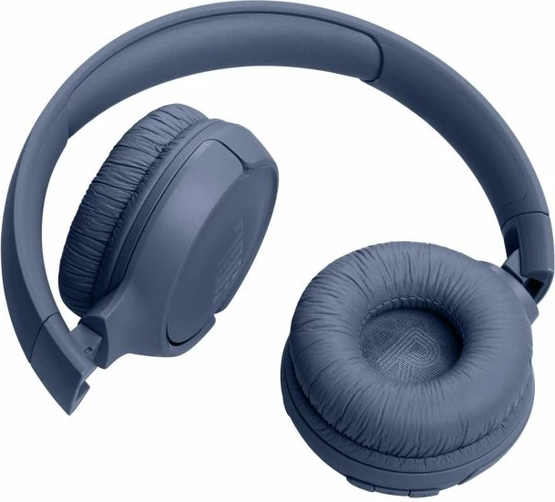 Kufje pa tela Bluetooth JBL Tune 520BT, mbi vesh, BT 5.3, 57 orë bateri, blu