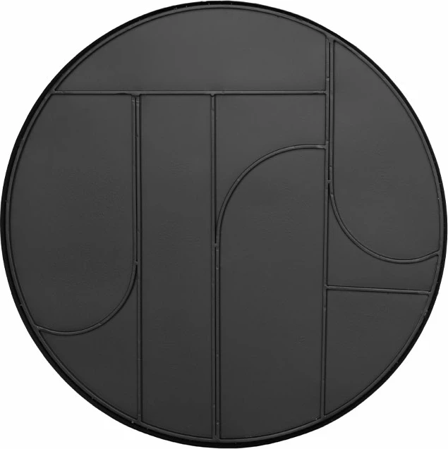 Tavolinë kafeje Arches, e zezë, 70x70x40cm